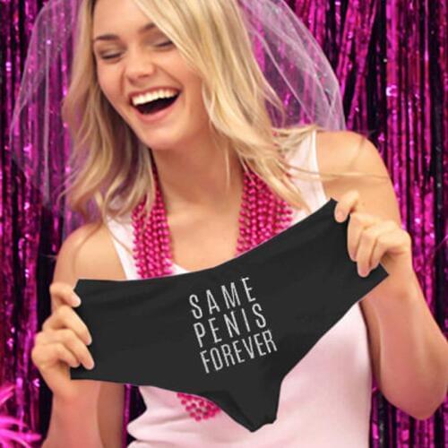 Bride to be Panties Bridal Shower Wedding Honeymoon Newlywed Cheeky Lingerie Shower Gift Bachelorette hen night Party decoration