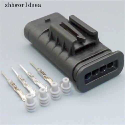 Worldgolden 5/30/100sets 1.0mm kit 4pin Oxygen sensor plug-in auto connector 872-617-541