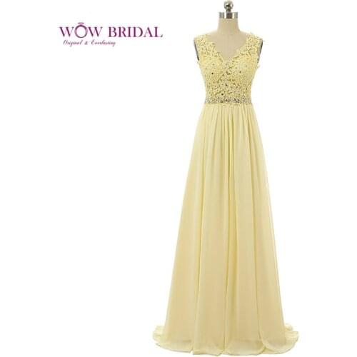Wowbridal Graceful Sky Blue Prom Dress 2021 Halter Sheer Strapless Crystal Sequin Beaded Sash Chiffon A-Line Ruffles Party Gown