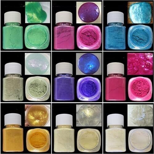 Pearl Powder Acrylic Paint Mica Powder DIY Epoxy Crystal Mud Handmade Soap Eye Shadow Car Craft Mineral Color Powder