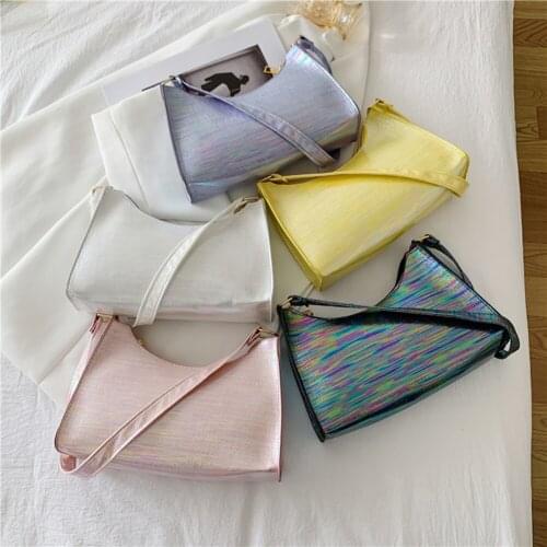 Top Handle Bag Women Retro Handbag PU Leather Shoulder Underarm Vintage Top Color Handle Bag Female Small Subaxillary Bags