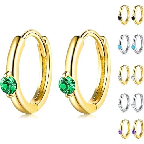 SILVERHOO 925 Sterling Silver Earring For Women Fine Jewelry High Quality Cubic Zirconia Minority Lady Earrings New Products