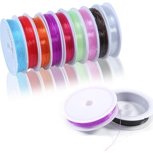 0.6-1mm Flexible Elastic Crystal Line Rope Cord DIY Beading Stretch Cords For Jewelry Making Beading Bracelet Wire wholesale