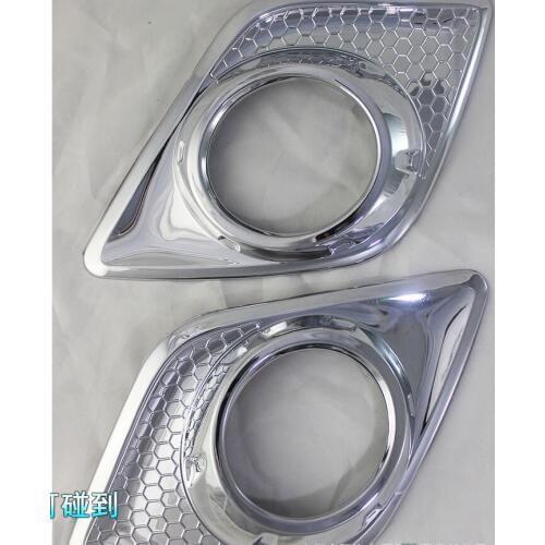 2PCS Chrome plated Car Accessories Chrome Surround Fog Lights Cover Trim For Toyota Hilux Revo 2015 2016 2017 2018