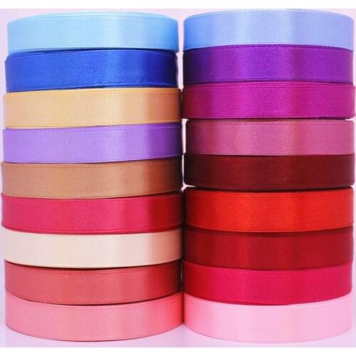 300yards/lot 2cm Single Face Satin Ribbon Wholesale gift packing Christmas ribbons Party Decoration Gift Packing Belt S2