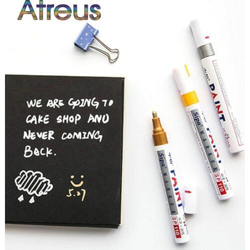 Car Styling Car Tyre Tread CD Metal Graffiti Marker Pen for Suzuki Audi A4 B6 VW Passat B5 B7 Skoda Octavia A7 Renault Megane 2