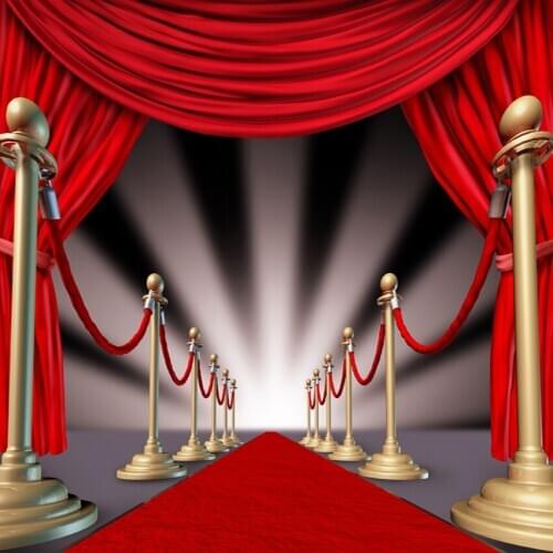 10x10ft Photo Backgrounds Seamless Vinyl Photography Background Red Curtain Customized Wedding Stage Home Decorate Backdrops
