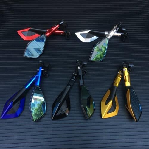 Motorbike Motorcycle Big Rearview Mirror Folding Side Mirrors CNC Aluminum Adjusting for KAWASAKI HONDA SUZUKI YAMAHA DUCATI