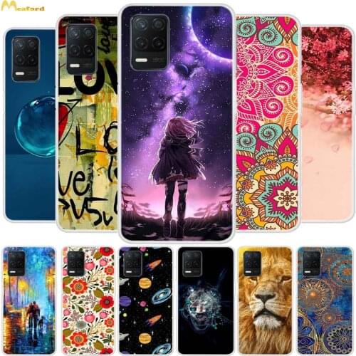 For Realme Narzo 30 5G Case Cartoon Silicone Phone Cover For OPPO Realme Narzo 30 5G Cases 6.5" Narzo30 Coque Clear TPU Bumper