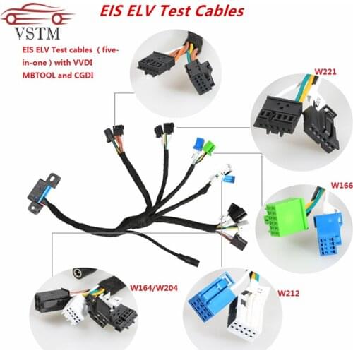 EIS ELV Test cables for Me-rcedes For B-enz Work with VVDI MB BGA TOOL and CGDI Prog MB 5 in 1 (W204 W212 W221 W164 W166)