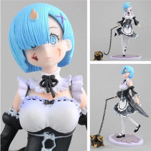 Re:Life in a different world from zero Rem Ram Servant Girl Action Figure collection Doll PVC Model NE5