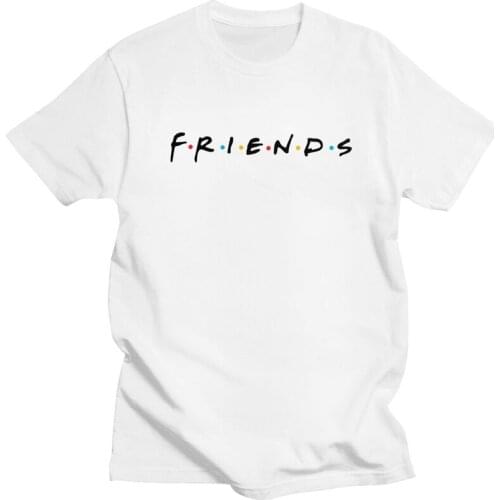Cool Friends T Shirt Men Short Sleeve T-shirt Casual Tee Pure Cotton Oversized Tshirt Merchandise