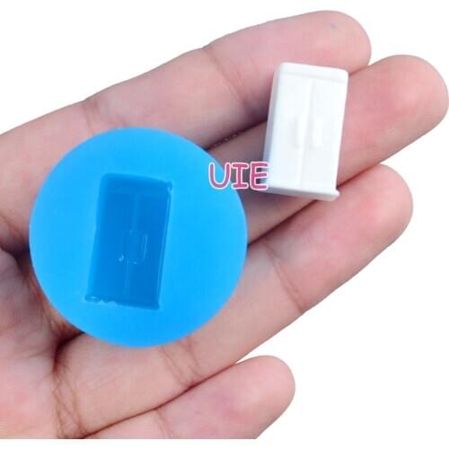 FYL670U 19.mm x 10.7mm Wardrobe Silicone Mold Fondant Cake Decoration Candy Resin Clay Earrings Necklace Craft Soap Candle