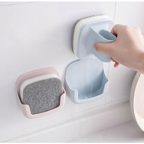 Hot Kitchen Cleaning Brush Scrubber Washing Dish Bowl With Hand Protector Tray Sink Sponge Kitchen Pot Cleaner Washing Tool Home