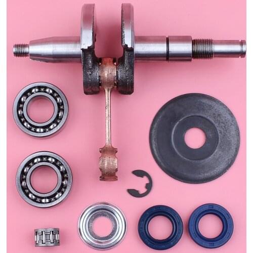 10mm Crankshaft Crank Shaft For Stihl MS180 018 MS 180 Crank Bearing Oil Seal Needle Bearing Washer Chainsaw Replacement Part