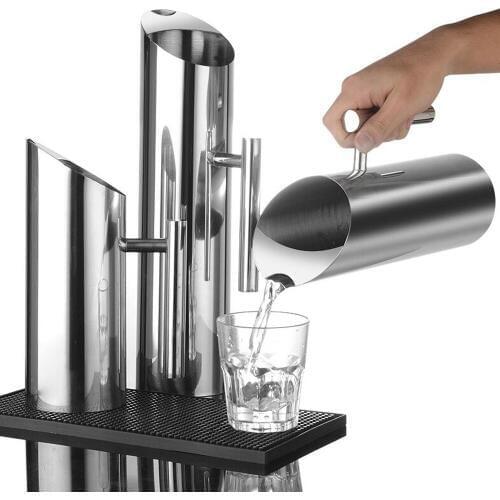 1L/1.5L/2L Large Capacity Stainless steel Kitchen Cold Water Pitchers With Handle Cold Drinking Fruit Coffee Tea Pot Home Hotel