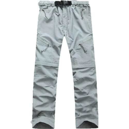 Summer Removable quick-drying pants men and women breathable thin Hiking pants outdoor fishing trekking mountaineering trousers