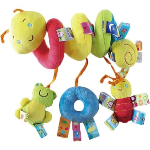 Soft Infant Crib Bed Stroller Toy Spiral Baby Toy For Newborns Car Seat Educational Rattles Baby Towel baby Toys 0-12 months