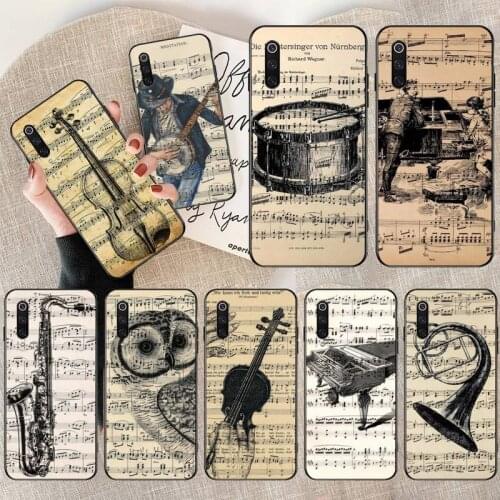 Music Violin dance piano papaer Cover Soft Shell Phone Case for Xiaomi Mi10 10Pro 10 lite Mi9 9SE 8SE Pocophone F1 Mi8 Lite