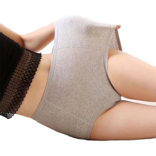 New Large Size High Waist Panties Women Underwear Cotton Panty Big Size Elastic Plus Size Hip lift Cotton Panties Female 130kg
