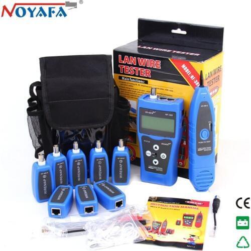 NOYAFA NF-388 Telephone Wire Tracker LAN Network Cable Tester for USB BNC RJ45 RJ11 Line Finder Diagnose Tone Original Package