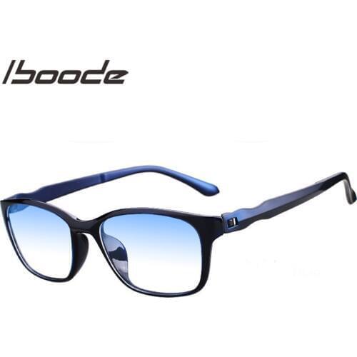 IBOODE TR90 Anti Blue Light Reading Glasses Men Women Square Presbyopic Eyeglasses Female Male Hyperopia Eyewear Spectacles