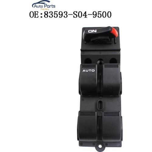 Power Window Switch Fit For Honda Civic CX EX HX LX Si 4 Door 1996-2000 83593-S04-9500 83593S049500