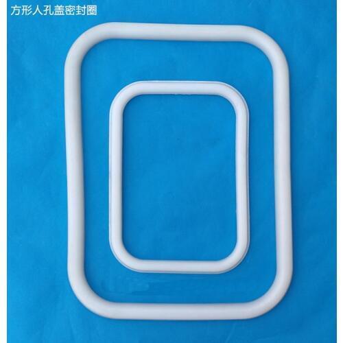 Qiandi Silicone Square Manhole Cover Sealing Ring Sanitary Food Grade Hand hole washer For Beer Fermentation Tank