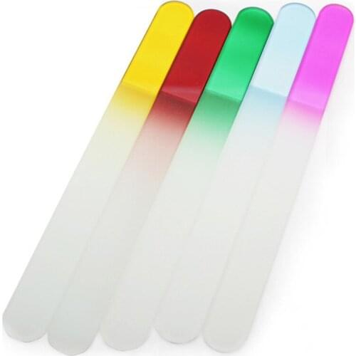 Glass Nail Files Durable Crystal File Nail Care7.7" /19.5CM 20PCS/LOT NF019