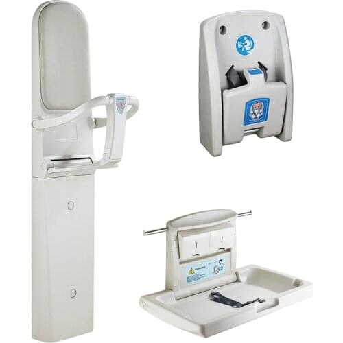 Baby care table/wall-mounted maternal and child bathroom foldable dress changing diaper bed