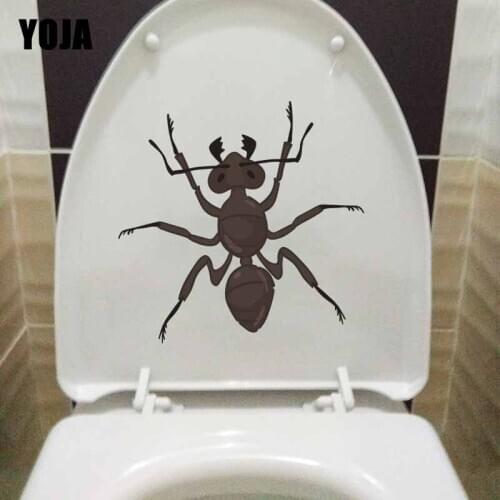 YOJA 22.9X21.2CM Intereting Cartoon Spider Living Room Home Decor Wall Sticker Toilet Decal T5-1245
