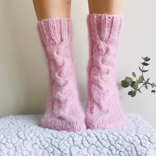 1Pcs Women Solid Knitted Autumn Winter Socks Female Fashion Warm Socks 3 Colors 2020 New Hot