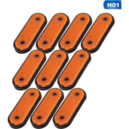 10pcs X Amber 20LED Sides Marker Indicator Lights Lamp for Caravan Truck Trailer Lorry DC 24V Side Lights Car Side Signal Lamps