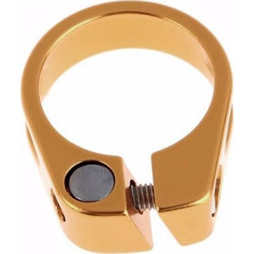 1x 31.8/34.9mm Bicycle Seat Tube Clamp Fixed Aluminum Seatpost-Clip Bike Parts