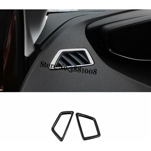 For Peugeot 3008 GT 5008 2017-2021 Car Air conditioner outlet AC Vent Cover Trim Stainless steel Styling Accessories 2pcs