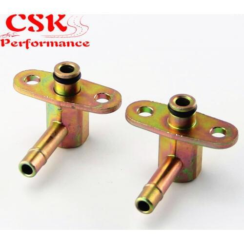 2 Pcs Performance Fuel Rail Adapter Fits For Nissan 240SX SR20DET 89-98