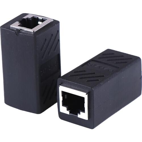 2Pack RJ45 LAN Connector Inline Cat7/Cat6/Cat5e Ethernet Cable Extender Adapter