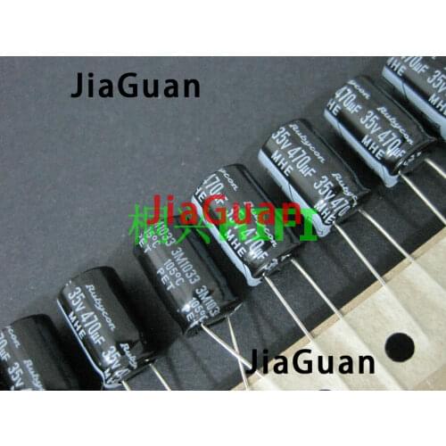 20PCS RUBYCON MHE 35V470UF 10x16MM electrolytic capacitor mhe series 470uf 35v hot sale 105 degrees 470uF/35V
