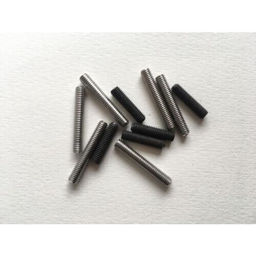 50pc M2 M2.5 M3 M3.5 M4 M5 M6 DIN916 304 Stainless Steel Black 12.9 Steel Hex Hexagon Socket Allen Cup Point Grub Screw Set Bolt