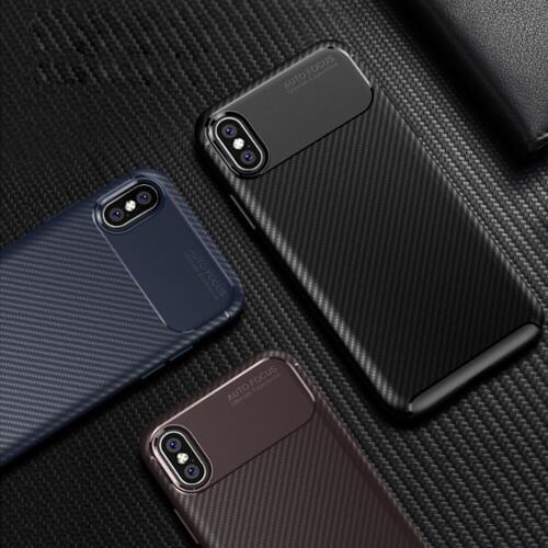 For Iphone11Pro Max for Beetle Carbon Fiber TPU Shatter-Resistant Case for Apple 8PLUS Sleeve 6 plus XR XS phone case