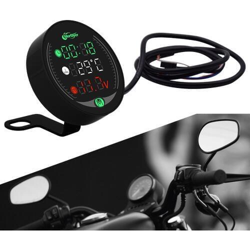 For Ducati 796 MONSTER HYPERMOTARD 796 MONSTER S2R 800 Motorcycle Tester LED Display Waterproof Voltmeter Multifunction Meter