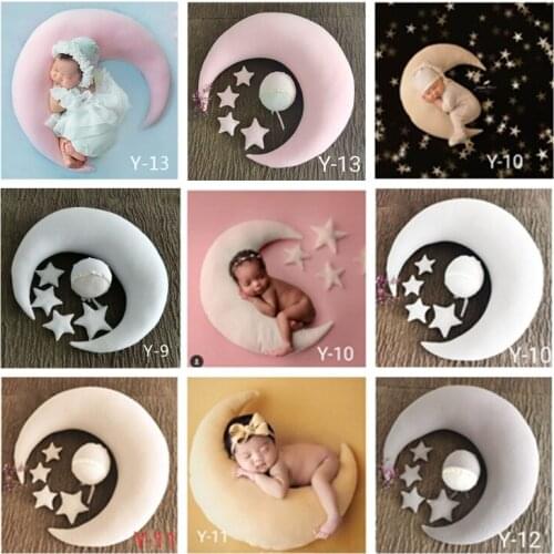 Baby Posing Star Pillow with Small Stars Set Infants Newborn Photography Props 85DE