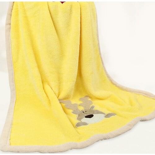 Hot Sale 50% Baby Newborn Soft Plush Blanket Crib Basket Girl Boy Infant Rug Warm Cartoon