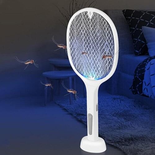 Electric Mosquito Killer USB Rechargeable Electric Fly Swatter For Home Outdoor Rechargeable Bug Zapper