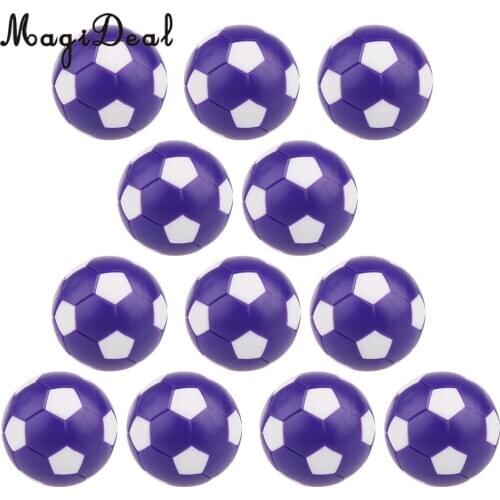 MagiDeal 12 Pieces Foosball Machine Plastic Accessories Table Football Balls 36mm - 2 colors