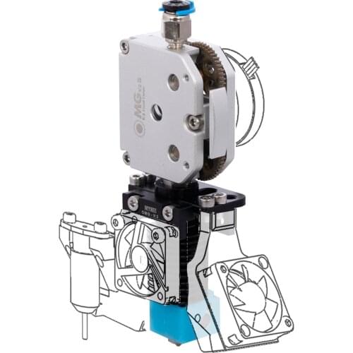 Metal Extruder 3D Printer Bowden Bracket TPU Soft 3:1 Dual Drive UpgradeFor Ender E3D V6 Titan BMG MY3D OMG