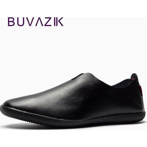 New 2018 genuine leather loafers mens moccasin slippers natural rubber sole driving loafer pointed toe fashion free shipping