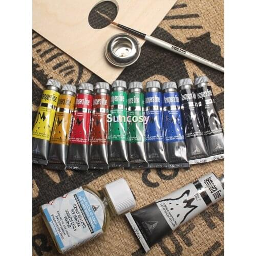 MAIMERI Tempera Fine Gouache Colours, Gift Box Set, Balance Tone Color Remains Unchanged, Professional Art Supplies