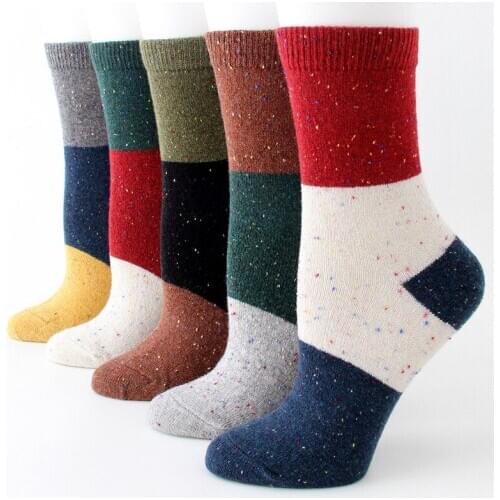 12 Pairs Per Set Wool Socks Winter Thickened Warm Adult Wool Socks Japanese Female Socks Wholesale