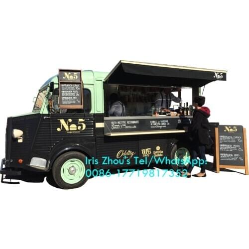 New Food Vending Cart Electric Truck Mobile Kitchen Catering Trailer For Hot Dog Hamburger Hot Dog Bubble Tea Coffee Ice Cream
